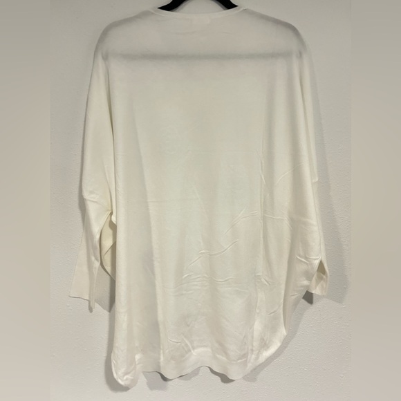MOEWY White Silver Floral Embellished Sweater Size “Taille Unique” (One Size) - Picture 4 of 4